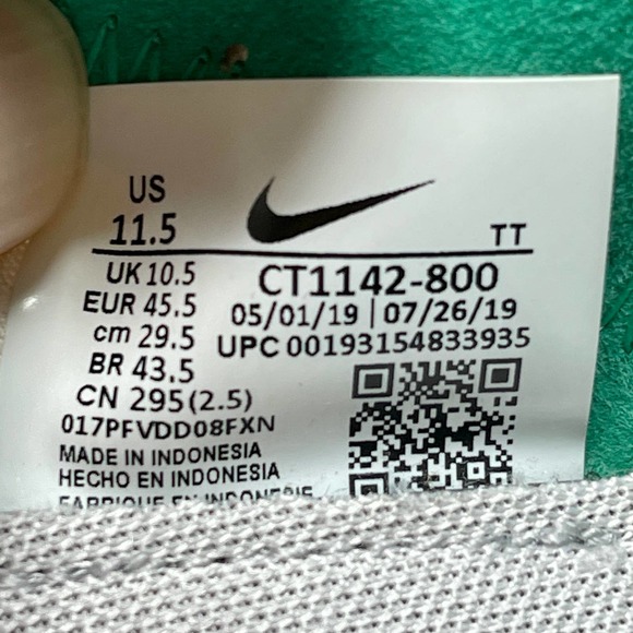 Nike React Element 55 SE Sneakers Mens 11 1/2 Blue White 2943 L.7.2 main image 7